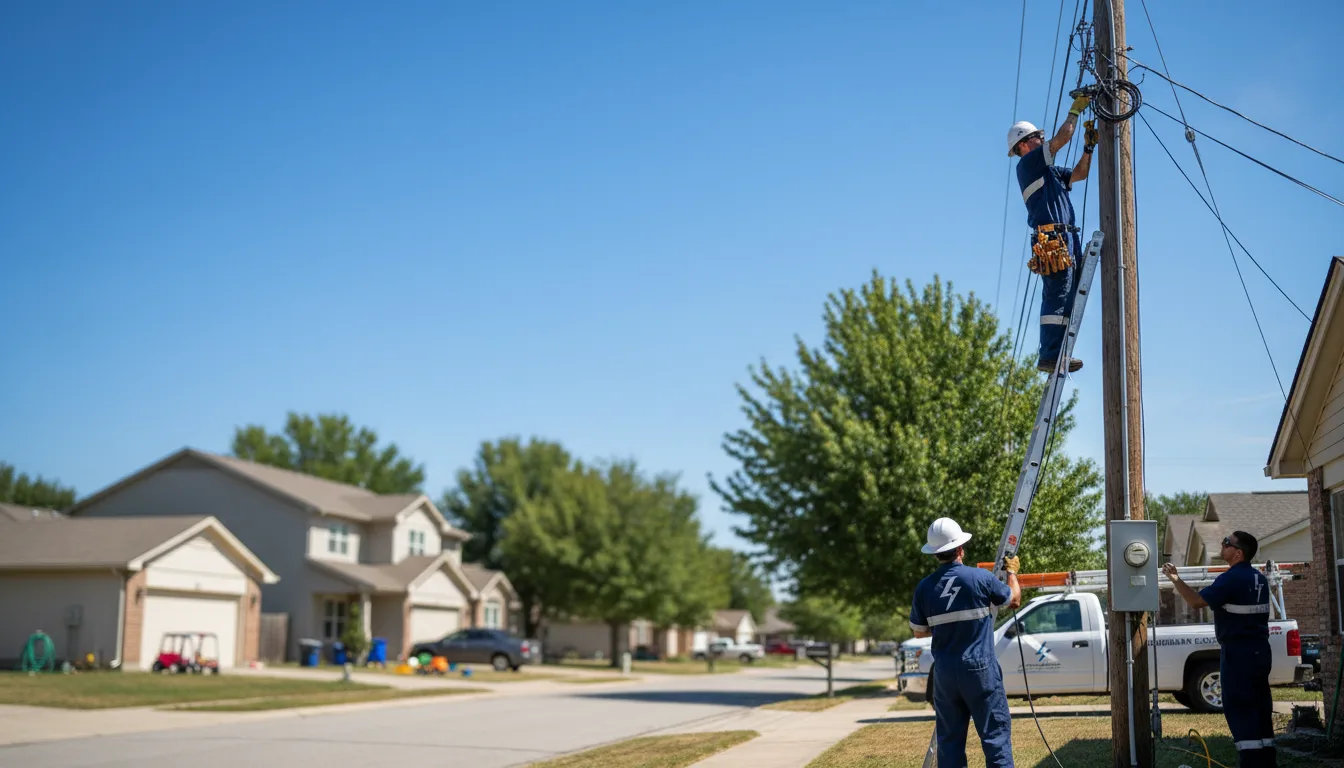 Residential electrician providing installation services in Randlett, UT